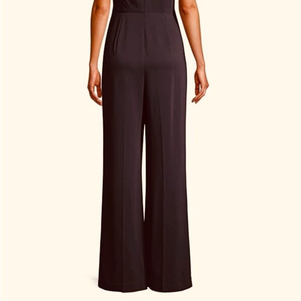 NWT Kobi Halperin Sheila Faux Wrap Jumpsuit Black - Picture 4 of 4